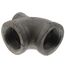 1-1/4" x 1/2" x 1-1/4" Black Tee, Class 150