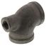 1-1/4" x 1/2" x 1-1/4" Black Tee, Class 150