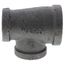 1-1/4" x 1" x 1" Black Tee, Class 150