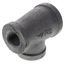 1-1/4" x 3/4" x 1" Black Tee