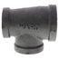 1-1/4" x 3/4" x 1" Black Tee