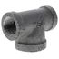 1/2" X 1/2" X 3/4" Black Tee, Class 150