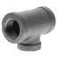 1/2" X 1/2" X 3/8" Black Tee, Class 150