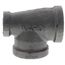 1" x 1/2" x 1" Black Tee, Class 150