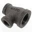 1" x 1/2" x 1/2" Black Tee, Class 150