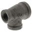 1" x 1/2" x 3/4" Black Tee, Class 150