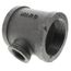 2-1/2" x 2-1/2" x 1" Black Tee, Class 150