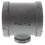 2-1/2" x 2-1/2" x 1" Black Tee, Class 150