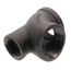 2" x 1-1/4" x 2" Black Tee, Class 150