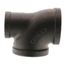 2" x 1-1/4" x 2" Black Tee, Class 150