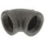 2" x 1/2" x 2" Black Tee, Class 150