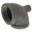2" x 1/2" x 2" Black Tee, Class 150