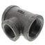 2" x 2" x 1-1/2" Black Tee, Class 150