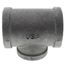 2" x 2" x 1-1/2" Black Tee, Class 150