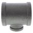 2" x 2" x 1" Black Tee, Class 150