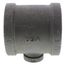2" x 2" x 1/2" Black Tee, Class 150