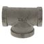 3/4" x 3/4" x 1" Black Tee, Class 150