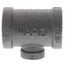 3/4" x 3/4" x 1/4" Black Tee, Class 150