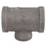 3/4" x 3/4" x 3/8" Black Tee, Class 150