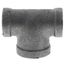 3/8" X 3/8" X 1/2" Black Tee, Class 150