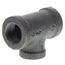 3/8" X 3/8" X 1/4" Black Tee, Class 150