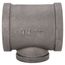 3" x 3" x 2" Black Tee, Class 150