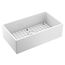 Host 33" x 19" x 10" Fireclay Undermount Apron Front Single Bowl Sink, FC331910
