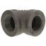 3" x 1-1/4" Black Cast Iron Steam 90° Elbow, Class 125