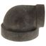 1-1/2" x 1" Black Cast Iron Steam 90° Elbow, Class 125