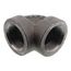 1-1/4" Black Cast Iron Steam 90° Elbow, Class 125
