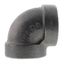 1-1/4" Black Cast Iron Steam 90° Elbow, Class 125
