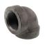 1-1/4" Black Cast Iron Steam 90° Elbow, Class 125