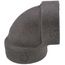 1/2" Black Cast Iron Steam 90° Elbow