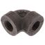 1/4" Black Cast Iron Steam 90° Elbow, Class 125