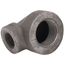 1" x 1/2" Black Cast Iron Steam 90° Elbow, Class 125