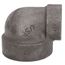 1" x 1/2" Black Cast Iron Steam 90° Elbow, Class 125