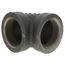 2-1/2" Black Cast Iron Steam 90° Elbow, Class 125