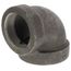 2-1/2" x 1" Black Cast Iron Steam 90° Elbow, Class 125