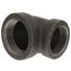 2-1/2" x 2" Black Cast Iron Steam 90° Elbow
