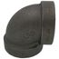 2" Black Cast Iron Steam 90° Elbow