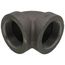 2" Black Cast Iron Steam 90° Elbow