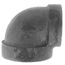 2" x 1-1/2" Black Cast Iron Steam 90° Elbow, Class 125