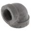 2" x 1-1/2" Black Cast Iron Steam 90° Elbow, Class 125