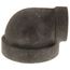 2" x 1" Black Cast Iron Steam 90° Elbow, Class 125