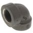 3/4" Black Cast Iron Steam 90° Elbow, Class 125