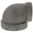 3" x 1-1/2" Black Cast Iron Steam 90° Elbow, Class 125