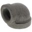 3" x 1-1/2" Black Cast Iron Steam 90° Elbow, Class 125
