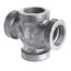 2" Black Cast Iron Drainage Double 90° Wye
