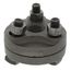 3/4" Black Cast Iron Steam Flange Union w/ Gasket, Class 125