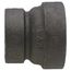 1-1/4" x 1" Black Cast Iron Steam Reducer